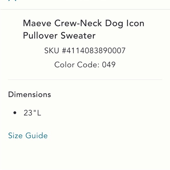 NWT Maeve Crew-Neck Dog Icon
Pullover Sweater - Picture 11 of 11